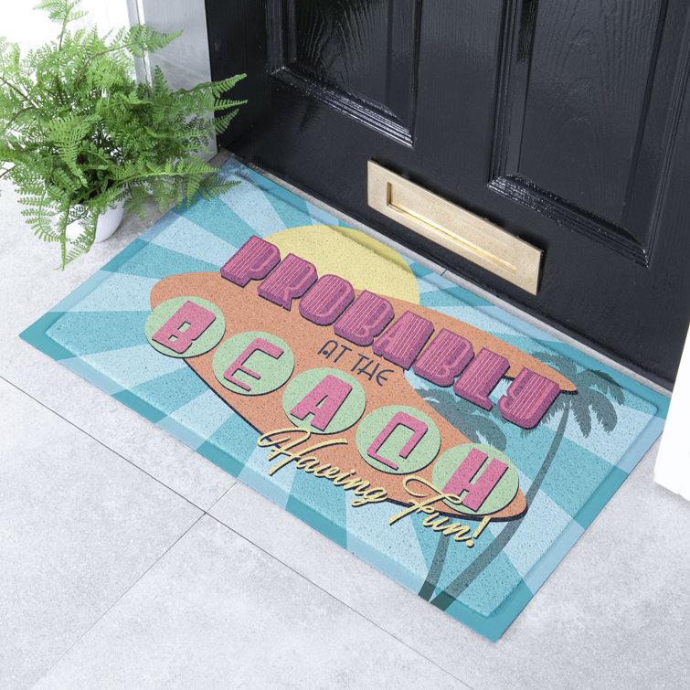 Bay Isle Home Amane Probably At The Beach 40 x 70 cm NonSlip Indoor